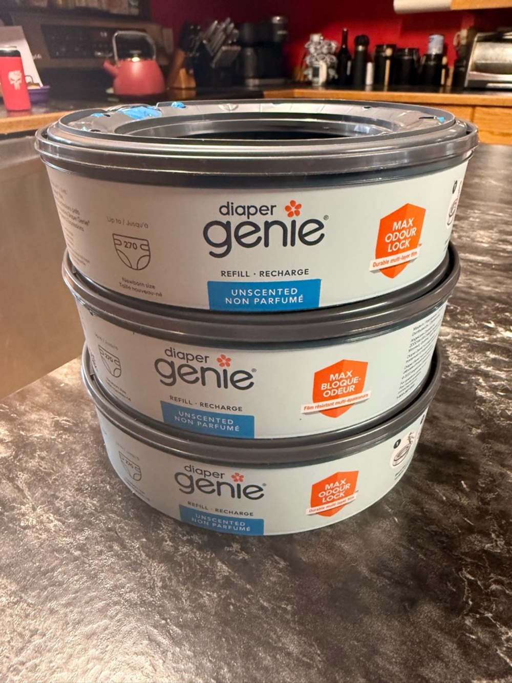 Diaper Genie Refill Canisters - Unscented (Set of 3)